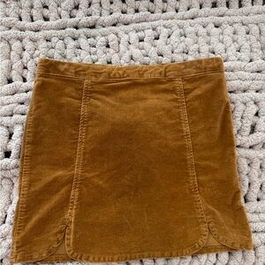 Brandy Melville Brown Corduroy Mini Skirt